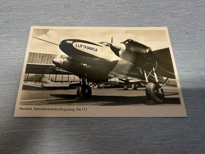 Originalt Tysk WW2 postkort, Luftwaffe