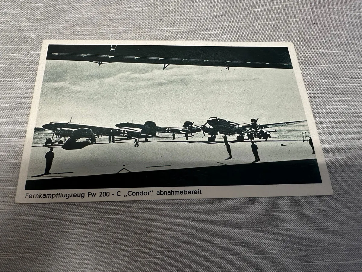 Originalt Tysk WW2 postkort, Luftwaffe