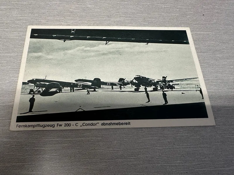 Originalt Tysk WW2 postkort, Luftwaffe