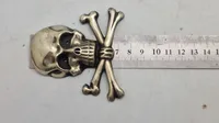Originalt Brunswick skull for Officers of Hussar Regiment No. 17 sabel taske WW1 og før
