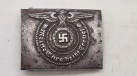 Waffen-SS bæltespænde, RZM 36/42 Overhoff & Cie. Originalt