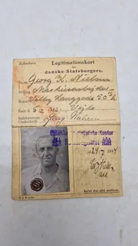 ww2 legitimationskort på mand og kone, originale