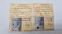 ww2 legitimationskort på mand og kone, originale