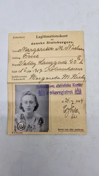 ww2 legitimationskort på mand og kone, originale