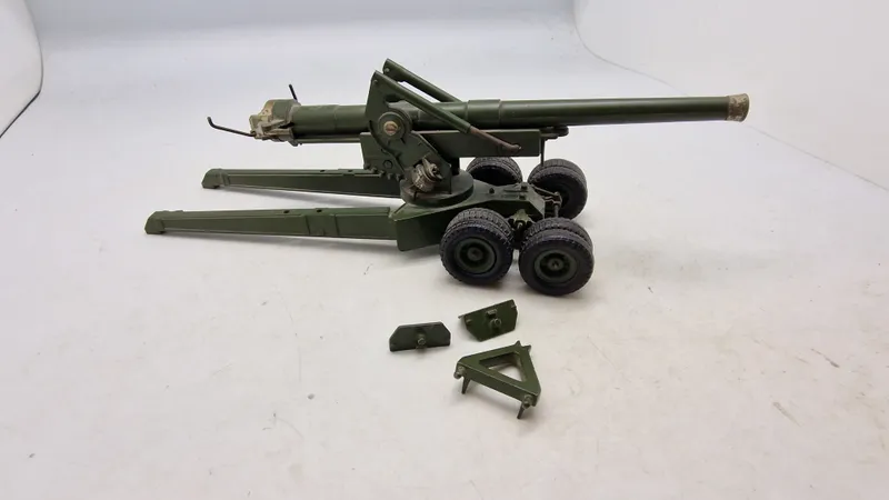 Legetøjskanon forstillende 155 mm “Long Tom”