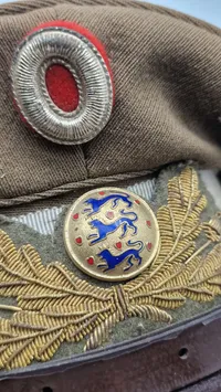 Dansk M/23 kasket, navngiven, original