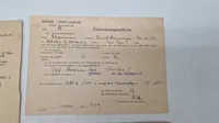 HitlerJugend lot udstedt i Flensborg i april 1945, original