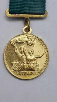 sovjetisk medalje for deltagelse i Den Al-Union Landbrugsudstilling (VSKhV), original