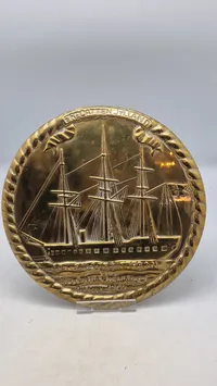 Plakette med Fregatten Jylland, original