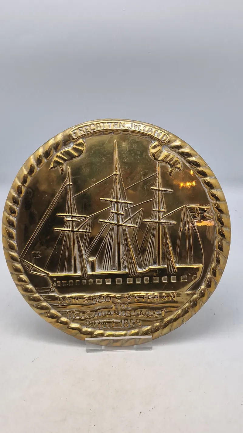 Plakette med Fregatten Jylland, original