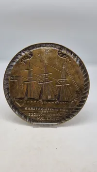 Plakette med Fregatten Jylland, original