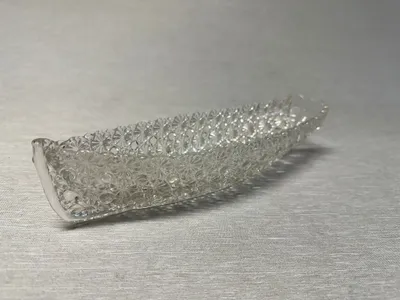 Original Victorian Pressed Glass Grace Darling Boat