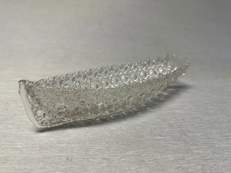 Original Victorian Pressed Glass Grace Darling Boat