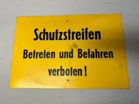 Originalt DDR bakelit skilt fra grænsen