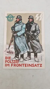 Tysk Waffen SS postkort, originalt