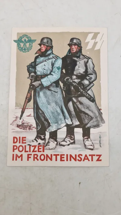 Tysk Waffen SS postkort, originalt