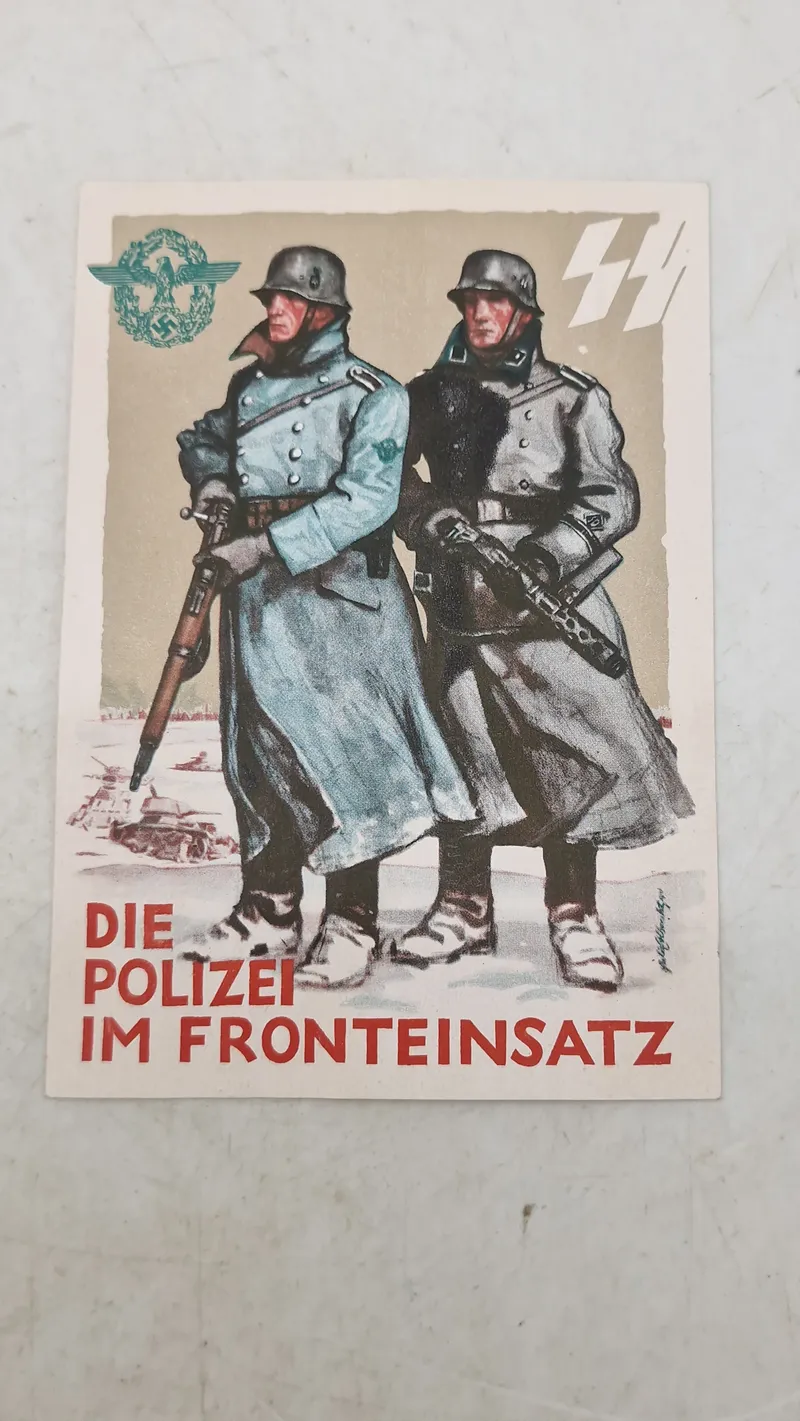 Tysk Waffen SS postkort, originalt