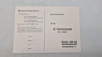 Tysk SS postkort, originalt