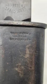 Tysk 98/05 bajonet WW1 (Butcher), original