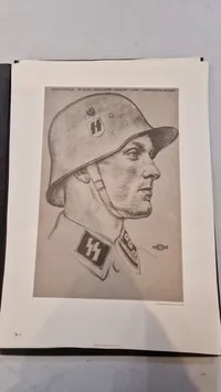 Mappe med SS plakater, optryk A3 størelse
