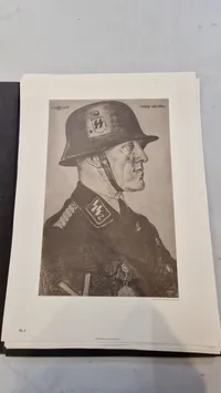 Mappe med SS plakater, optryk A3 størelse