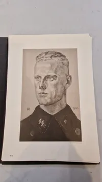 Mappe med SS plakater, optryk A3 størelse