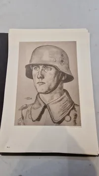 Mappe med SS plakater, optryk A3 størelse