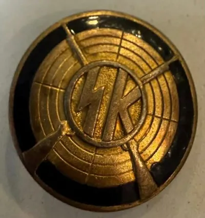 Sjældent Nordslesvig WW2 kameradschaft mærke guld, originalt