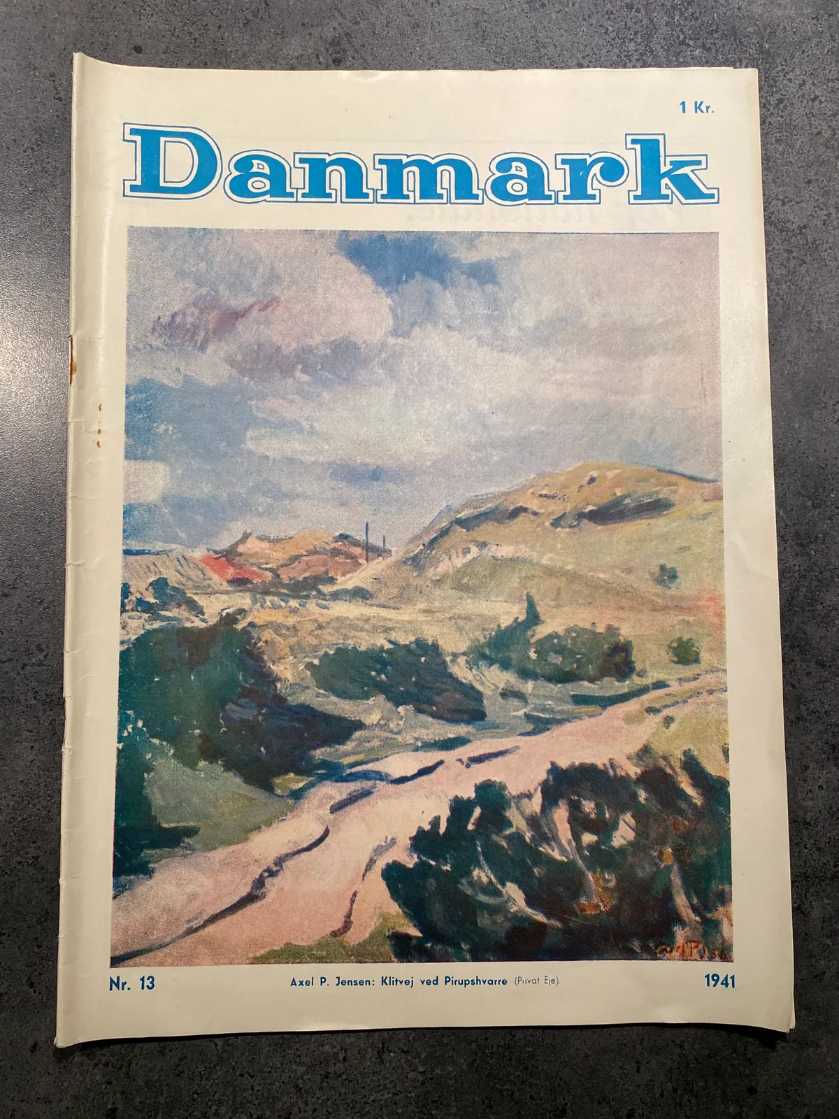 Originalt nationalt blad fra ww2