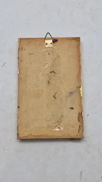 Antikt Dukkehus maleri. originalt