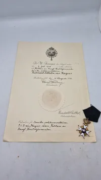 Den Svenske Nordstjerne orden tildelt Fritz Carl Vilhelm von Magius (1903–1969)