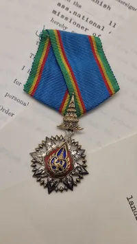 Thailandsk Kroneorden tildelt Fritz Carl Vilhelm von Magius (1903–1969)
