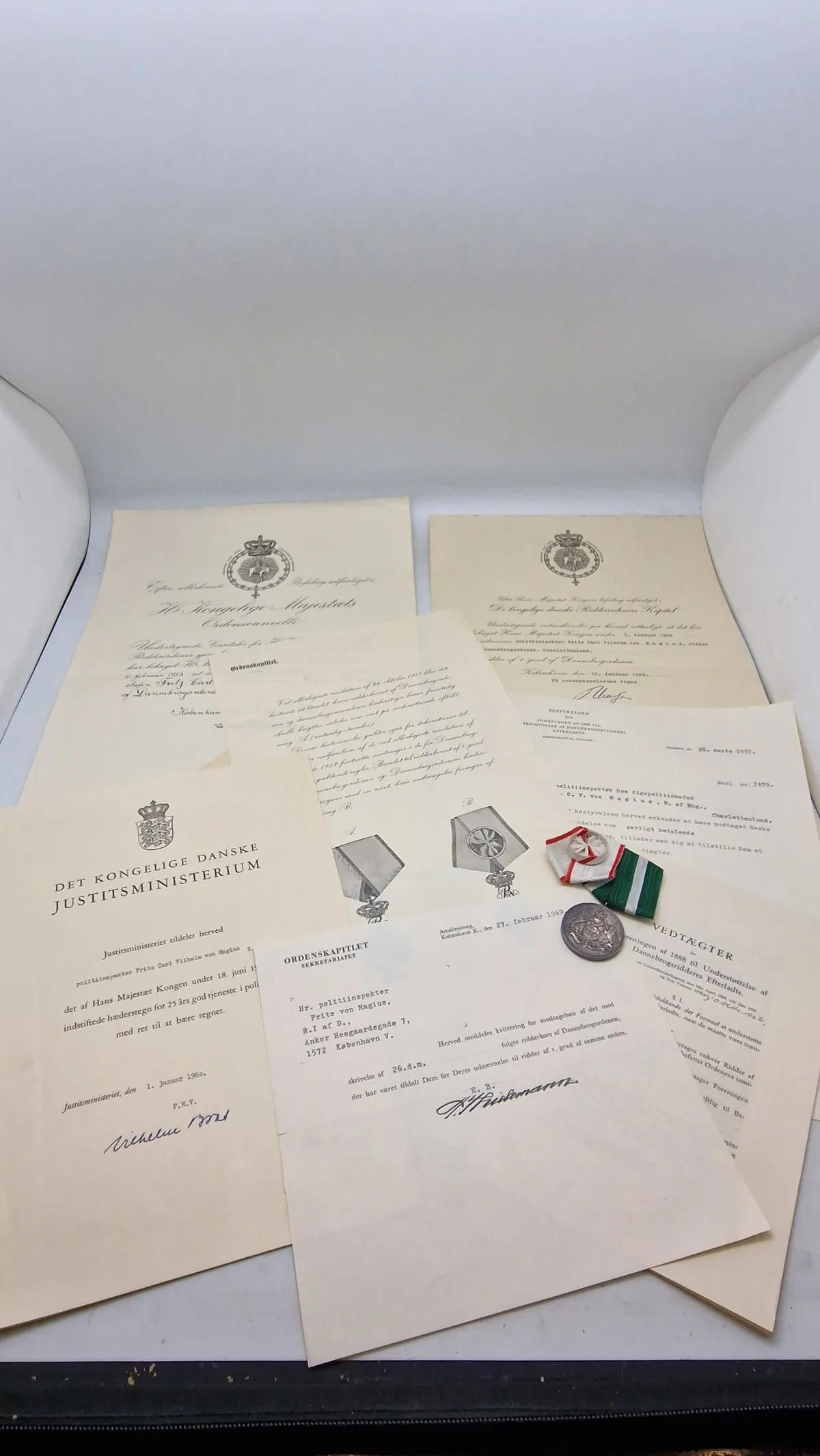 Politi medalje fra  Fritz Carl Vilhelm von Magius (1903–1969)