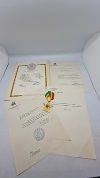 Order of the Star of Ethiopia tildelt Fritz Carl Vilhelm von Magius (1903–1969)