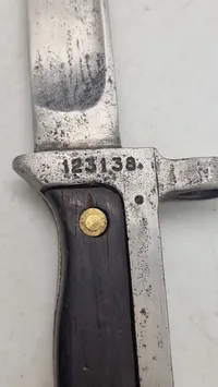 dansk gevær 89 bajonet (lang model 1915). Original