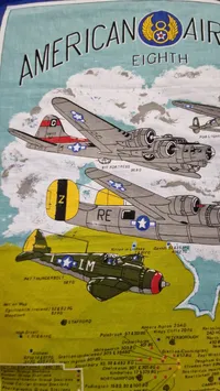 American Air Force Eighth Air Force stofklæde, ww2. Originalt