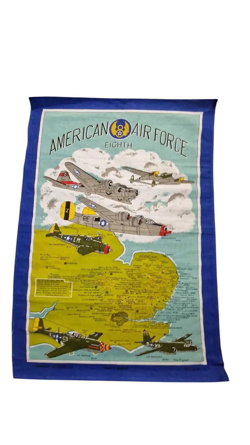 American Air Force Eighth Air Force stofklæde, ww2. Originalt