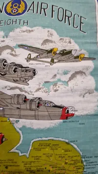 American Air Force Eighth Air Force stofklæde, ww2. Originalt
