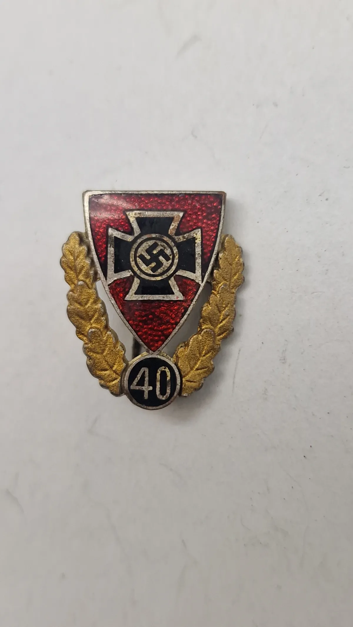 Nationalsozialistischer Reichskriegerbund tinnie. Original
