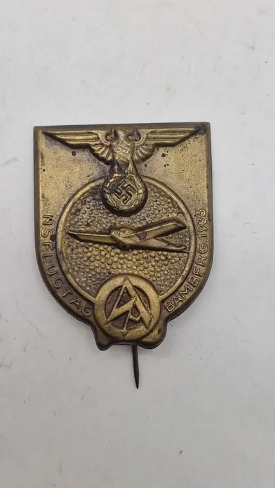 “NS-Flugtag Bamberg 1933" emblem. Original