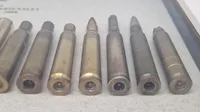 Display: AMA Trækstadier for US Garand kaliber 30-06 / 7,62 x 63 mm samt løsptr.
Ammunitionsarsenalet 1951-1971-2008