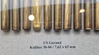 Display: AMA Trækstadier for US Garand kaliber 30-06 / 7,62 x 63 mm samt løsptr.
Ammunitionsarsenalet 1951-1971-2008