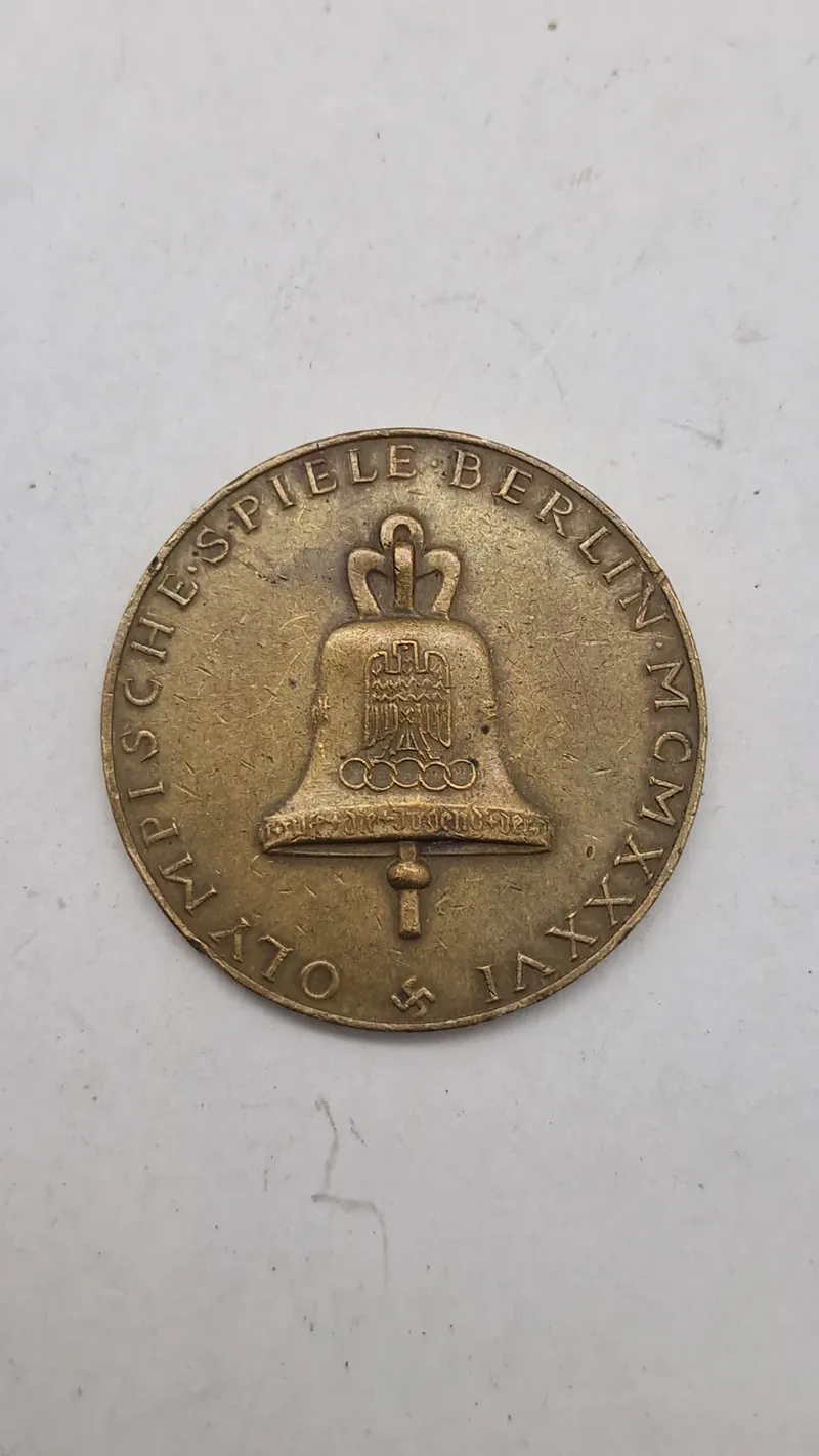 mindemedalje fra Sommer-OL 1936 i Berlin. Original