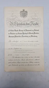 Dokumenter tildelt Fritz Carl Vilhelm von Magius (1903–1969), med underskrifter af Kong Christian X og Frederik IX
