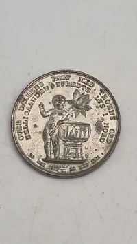 Medalje præget i 1861 for at markere 50-årsdagen for Niels Frederik Severin Grundtvig