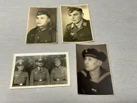 Original Tyske WW2 portrætter i postkort størrelse
