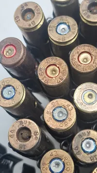Bælte til mg/34/42 fra ww2 med deaktivererede patroner. Originalt