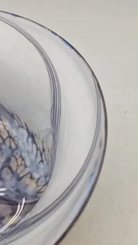 Holmegaard glas skål, 1989. Original