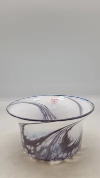 Holmegaard glas skål, 1989. Original