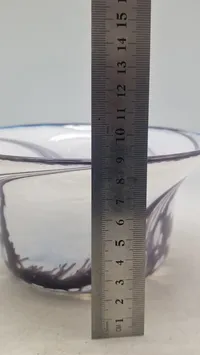 Holmegaard glas skål, 1989. Original